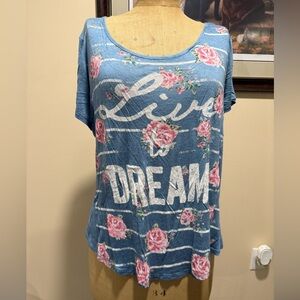 Workshop Blue Floral Top